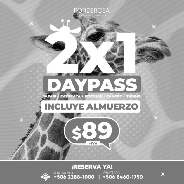 2x1 Day Pass 🦒🦓PROMOCIÓN 🦓🦒