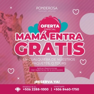 Promocion Dia de la Madre en Ponderosa Adventure Park