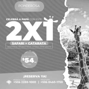 Safari + catarata por el precio de uno. ¡Y hay regalo sorpresa!