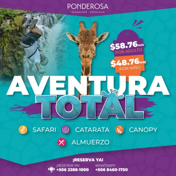 ¡VIVÍ UNA AVENTURA TOTAL en Ponderosa! 🌟