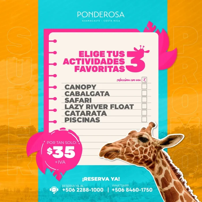 3 Actividades Favoritas en Ponderosa