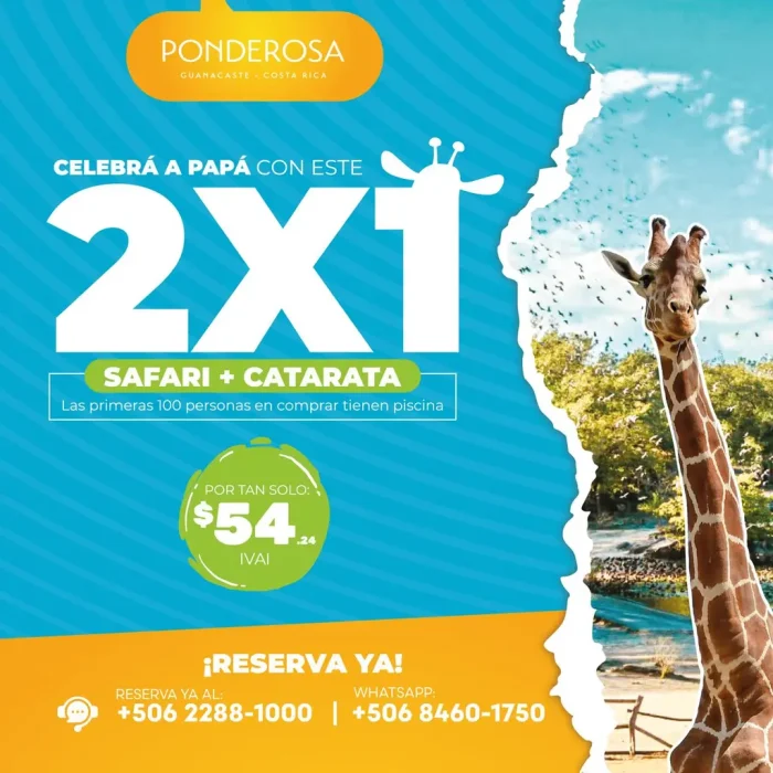 Safari + catarata por el precio de uno. ¡Y hay regalo sorpresa!